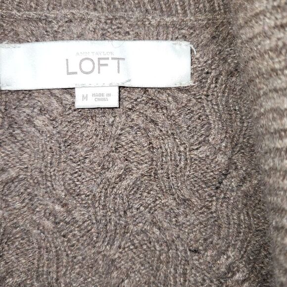Wool Blend Open Cardigan by Loft Medium - Picture 3 of 5